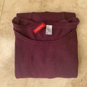 H&M knit long sleeve burgundy sweater